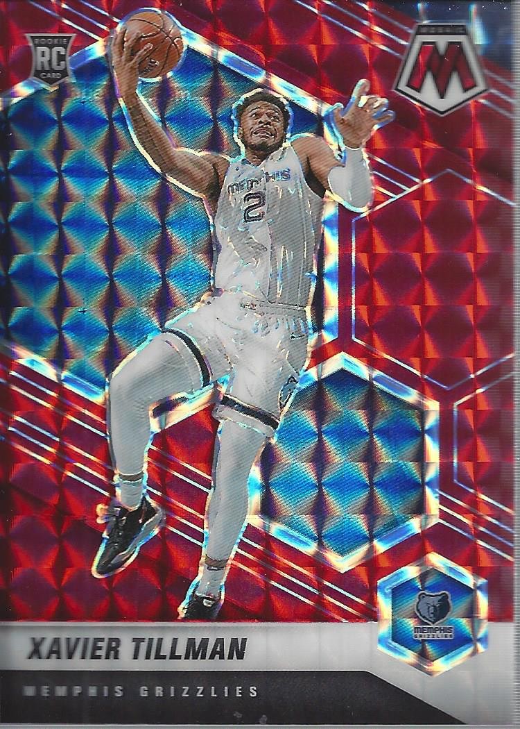 2020-21 Panini Mosaic Mosaic Red #213 Xavier Tillman - BSK