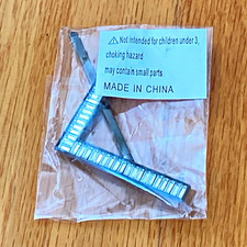 Silver L-Shaped kids hair clip