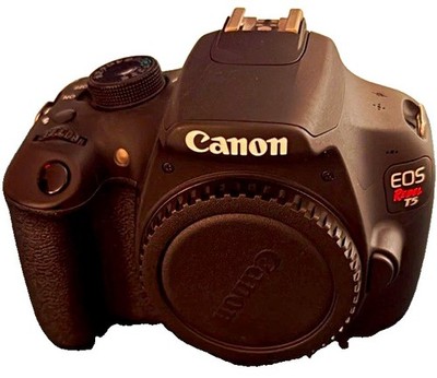 Canon EOS Rebel T5 Bundle w/ 18-55mm 75-300mm 40mm Lenses Bag Charger
