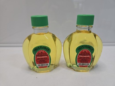 Tres Flores Three Flowers Brilliantine Liquid 4oz / 118ml Hair Oil Pack of 2 -