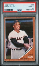 1962 TOPPS #300 WILLIE MAYS PSA 4.5