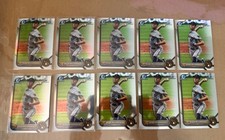 Jacob Misiorowski 2022 Bowman Draft Chrome Refractor 1st (3) Base (7) Brewers