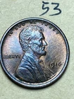 1916 LINCOLN WHEAT CENT,  high condition coin, AU, Almost Uncirculated #53