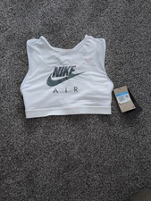 Nike Women's Dri-Fit Swoosh Training Bra Medium *NWT White