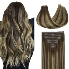 Clip in Hair Extensions Real Human Hair, Remy Human Hair Extensions Clip Ins for