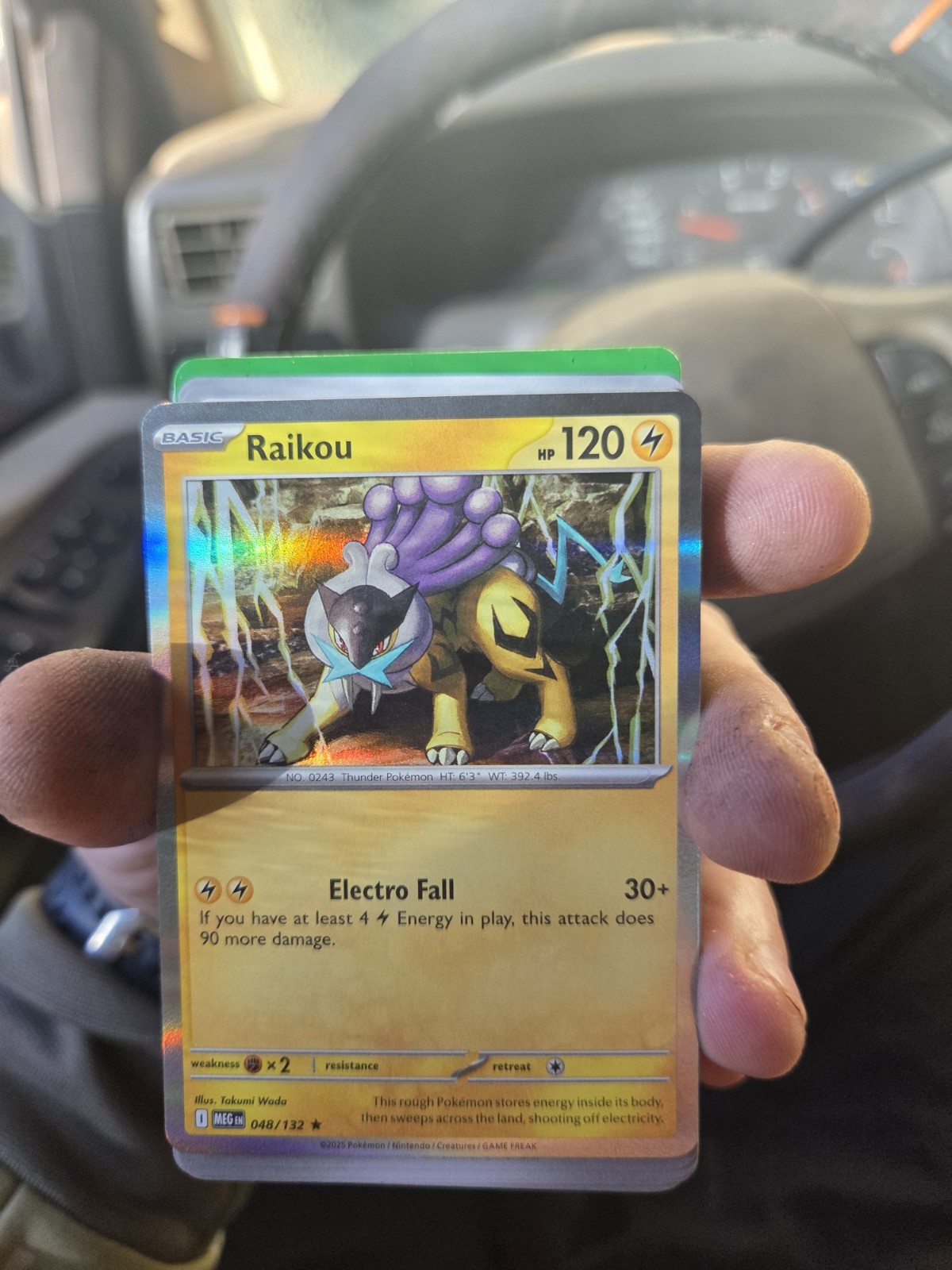 Raikou #048/132 TCG 2025 Pokémon Mega Evolution Holo Rare