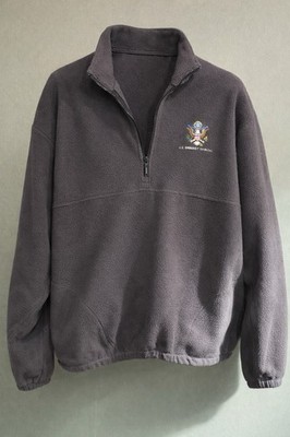 U.S. Embassy Baghdad Fleece Jacket Gray Great Seal Diplomatic Staff Apparel  XL
