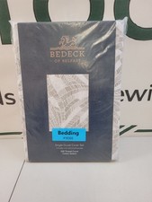 Bedeck of Belfast Cora Cotton Sateen Duvet Cover Single Light Grey RRP £85