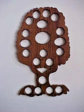 Genealogy Theme Family Tree Wooden Frame Holds 20 Pictures Serrated Fastener  