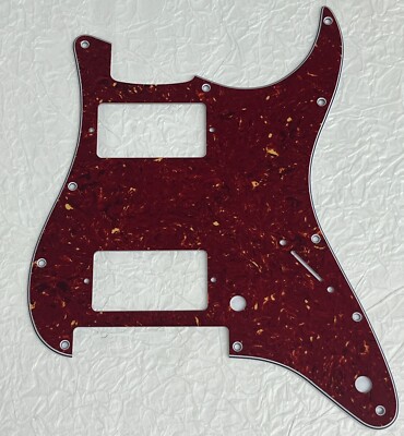 New Great-For Strat Floyd Rose Tremolo HH Humbucker Guitar Pickguard 4 Ply Red