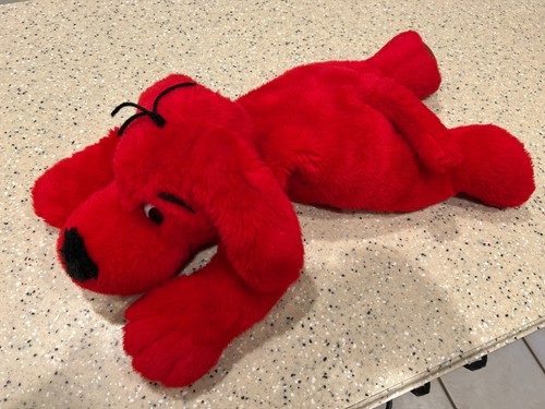 1997 Vintage 20" Clifford The Big Red Dog, Large Plush, Scholastic Side Kicks - Picture 3 of 9