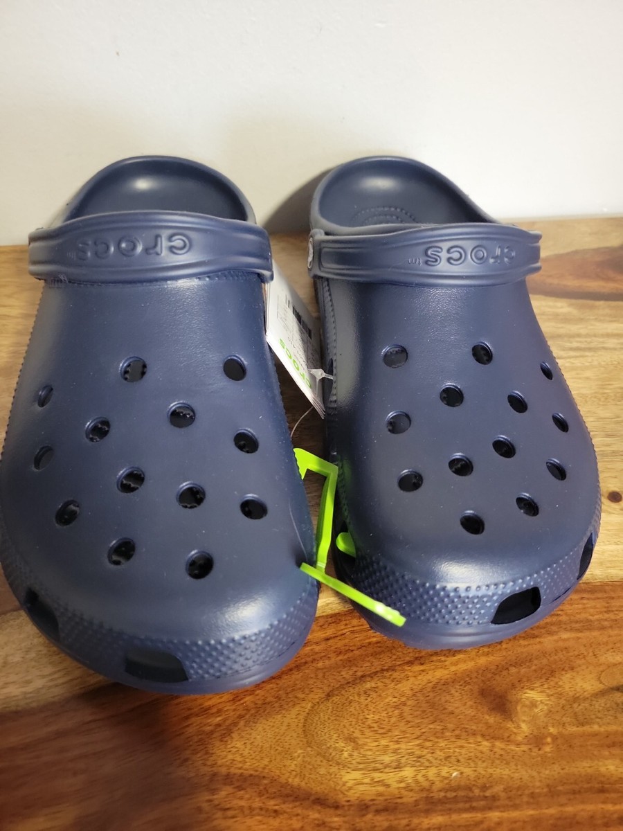 Crocs Classic Clog Slip On Sandal Waterproof Navy 10001-410