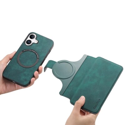 2in1 separation structural Magnetic card pack protective case fit iPhone 16 Plus