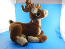 Vintage DAKIN Christmas Reindeer plush DEER 11"  antlers Vintage 1988