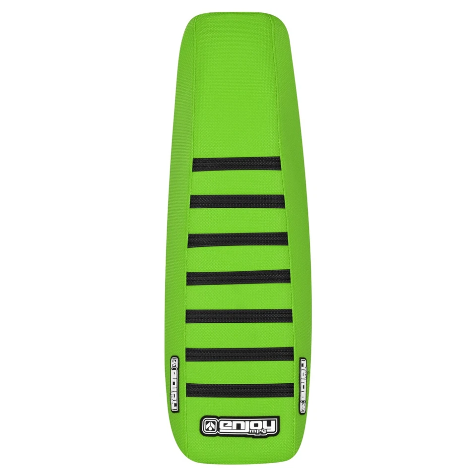 1991-2000 KAWASAKI KX 80 100 захват сиденья чехол все зеленые/черные ребра #449 - Изображение 3 из 4