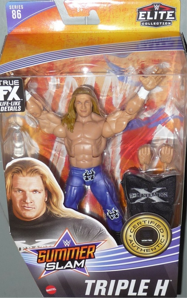 TRIPLE H - WWE Mattel Elite Series 86 SummerSlam Wrestling Action Figure DMG PKG