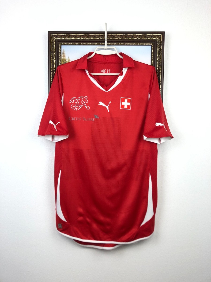 Switzerland Home football shirt 2010 Soccer Puma Jersey Mens