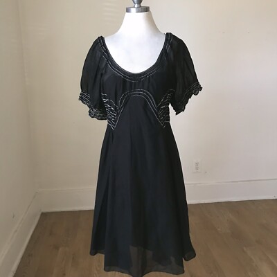 nwot MAXSTUDIO COM cotton and silk dress  Size S
