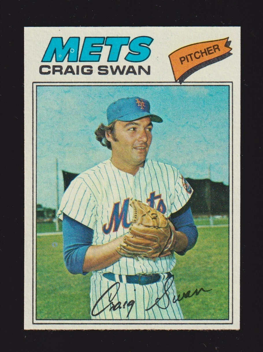1977 TOPPS #94  Craig Swan  NEW YORK METS  EX-MINT+   A
