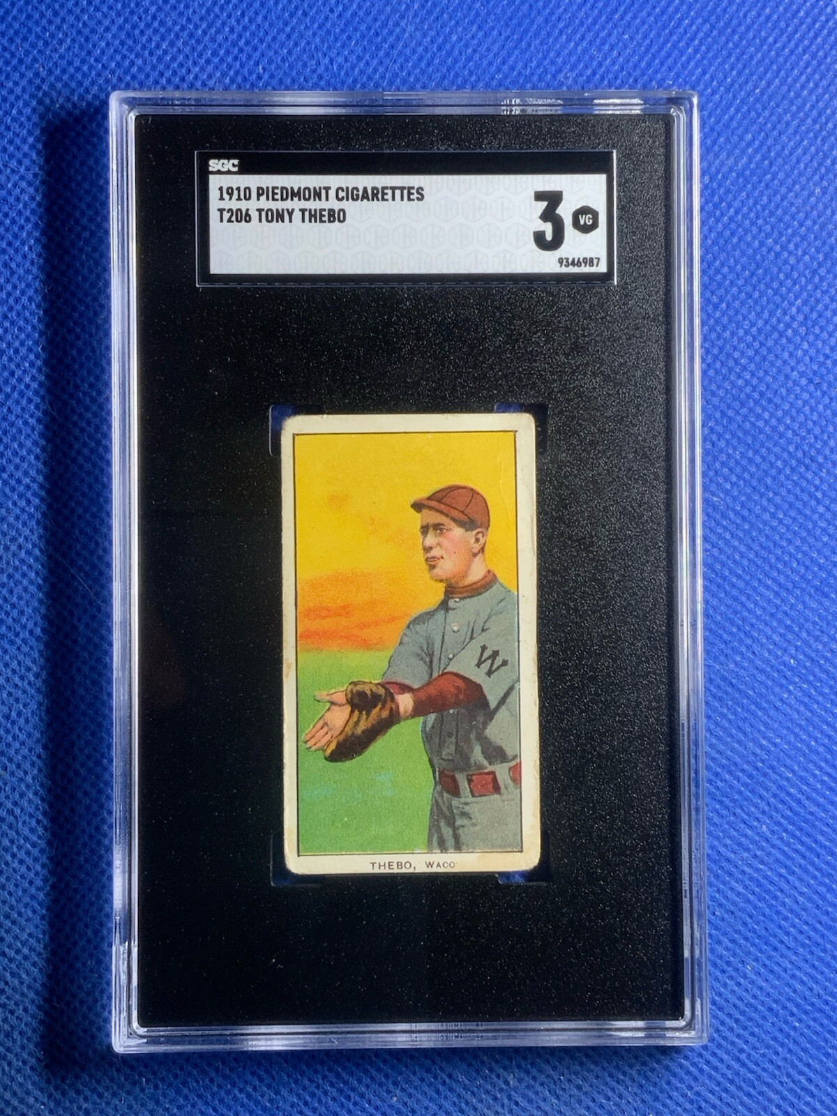 1909 T206 Piedmont TONY THEBO SGC 3 - SOUTHERN LEAGUER