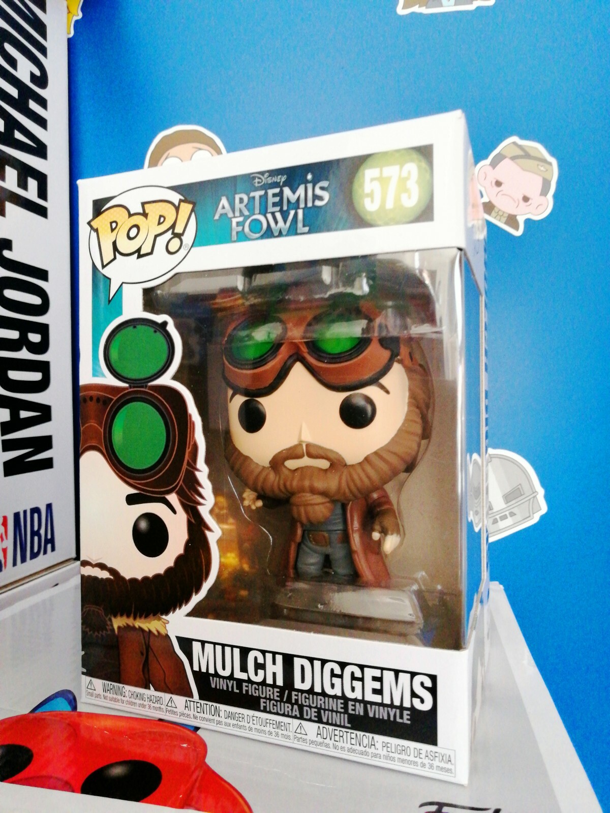 FUNKO POP DISNEY ARTEMIS FOWL MULCH DIGGEMS VINYL FIGURE NEW! 573 BOXED