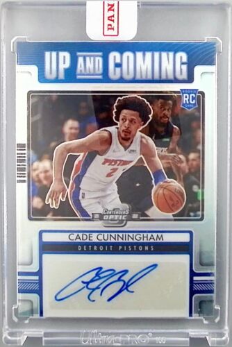 2021-22 Contenders Optic Cade Cunningham RC Rookie Up And Coming Silver Auto /99 - Picture 1 of 2