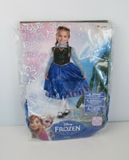 Disney Frozen Princess Anna Dress Child Girls Sz 4-6x Halloween Costume NEW