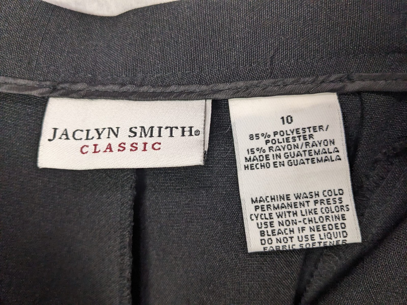 Jaclyn Smith Classics Women's Solid Black Pleated… - image 5