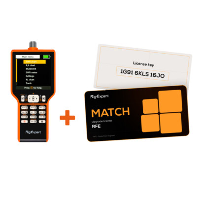 RigExpert MATCH + RFE license, EU distributor free shipping RigExpertCare 