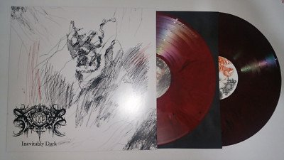 Xasthur - Inevitably Dark LP Double Red/Black Marble Vinyl Nocturnal Poisoning