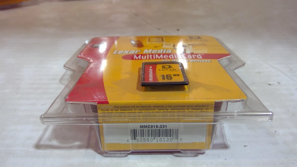 LEXAR MEDIA MultiMediaCard 16MB FOr Digital Devices *LOT OF 4* MMC016-231 - Image 2 of 4