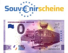 0 Euro Schein XEPX 2021-2ANNIVERSARY EISENBAHNMUSEM - BOCHUM