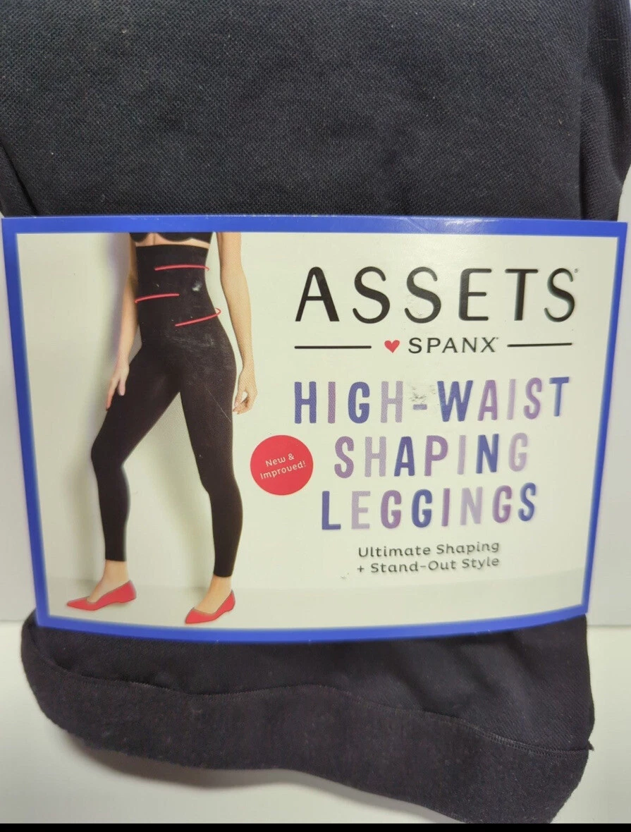 🖤Assets By Spanx Black High Waisted Seamless Shaping Leggings M/L