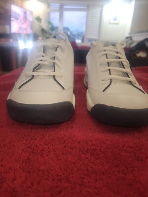 Champion Walking Shoes Vintage White With Blue Trim. Men display picture 3