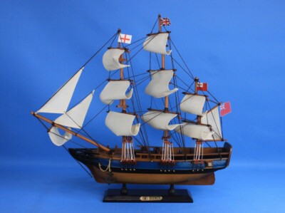 Wooden HMS Bounty Tall Model Ship 20''