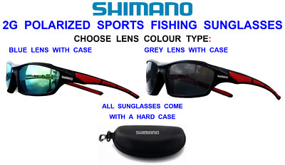 2025 Shimano 2G SPORT POLARISIERTE ANGELSONNENBRILLE + ETUI 100 % UV400 HD POLARISIERT