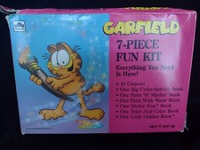 Vintage Garfield Activity Book Collection Set NOS Inbox Painting Stickers...