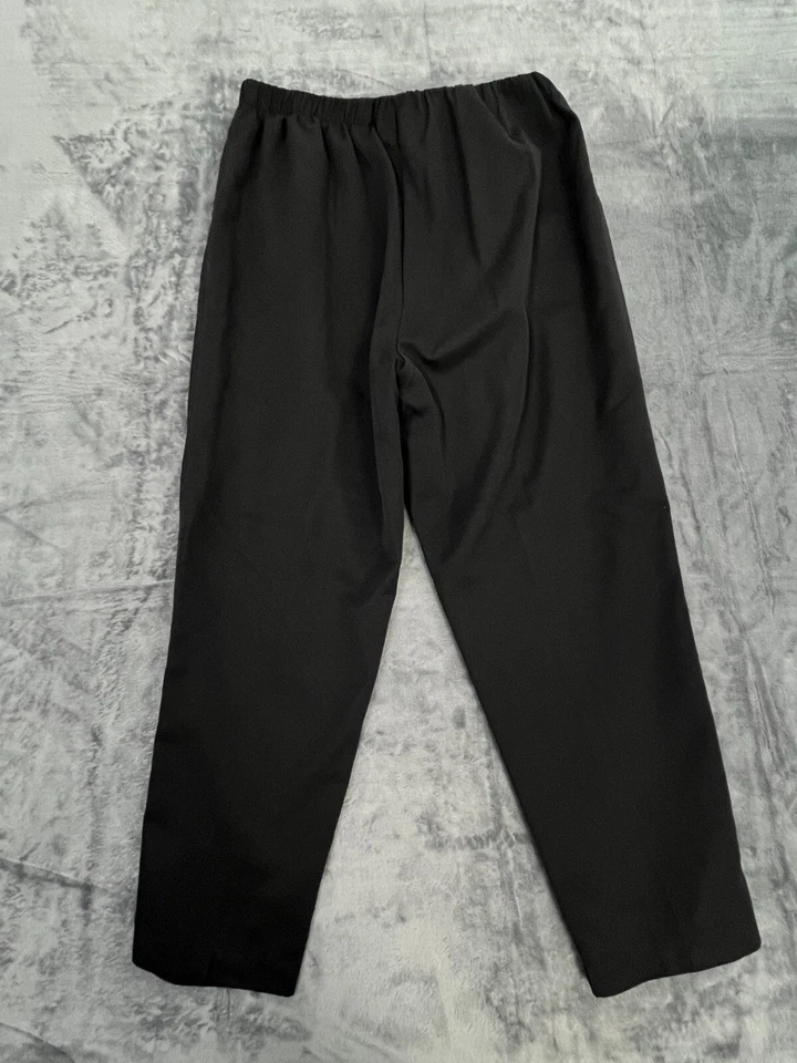 Pantalones ALIA para mujer negros tiro alto cintura elástica ajuste regular Foto 2 de 4