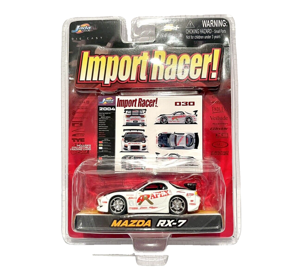 Jada Import Racer Mazda RX-7 1/64 Scale Diecast Model Car