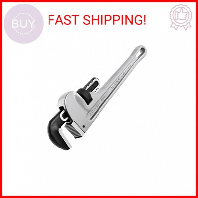 MAXPOWER 14-Inch Pipe Wrench, 40% Lighter Aluminum Plumbing Wrench, Heavy Duty S