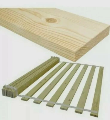 Double Bed new Replacement Solid Wooden Bed Slats Pack of 11 - (4 ft 6)