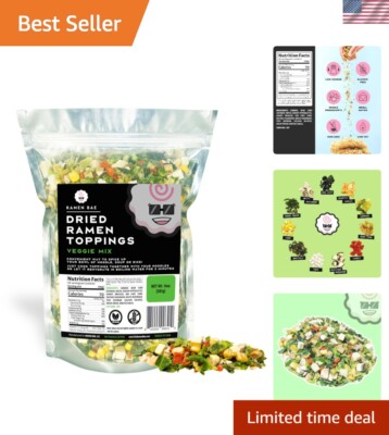 14 oz  Dried Ramen Toppers - Unique Seafood & Veggie Flavor Mix