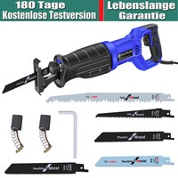 Elektro SäBelsäGe TigersäGe Elektrischer Fuchsschwanz ReciprosäGe & 5 SäGeblatte