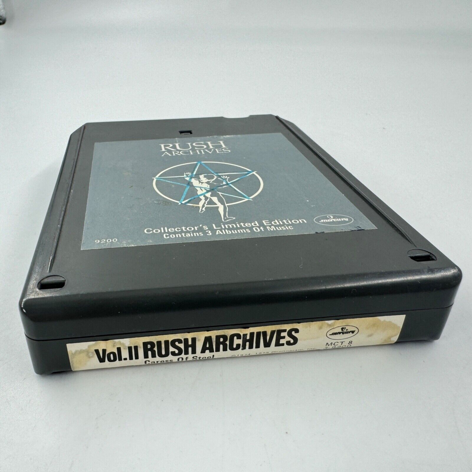 RUSH – Rush Archives VOL 2 (Caress of Steel) 1978 8-Track Tape. VG+ condition.