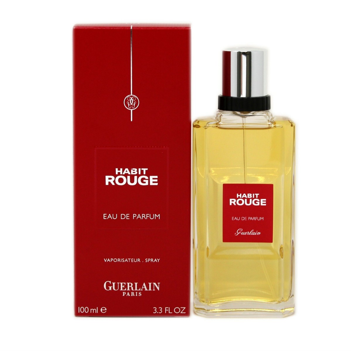 GUERLAIN HABIT ROUGE EAU DE PARFUM SPRAY 100 ML/3.3 FL.OZ. N