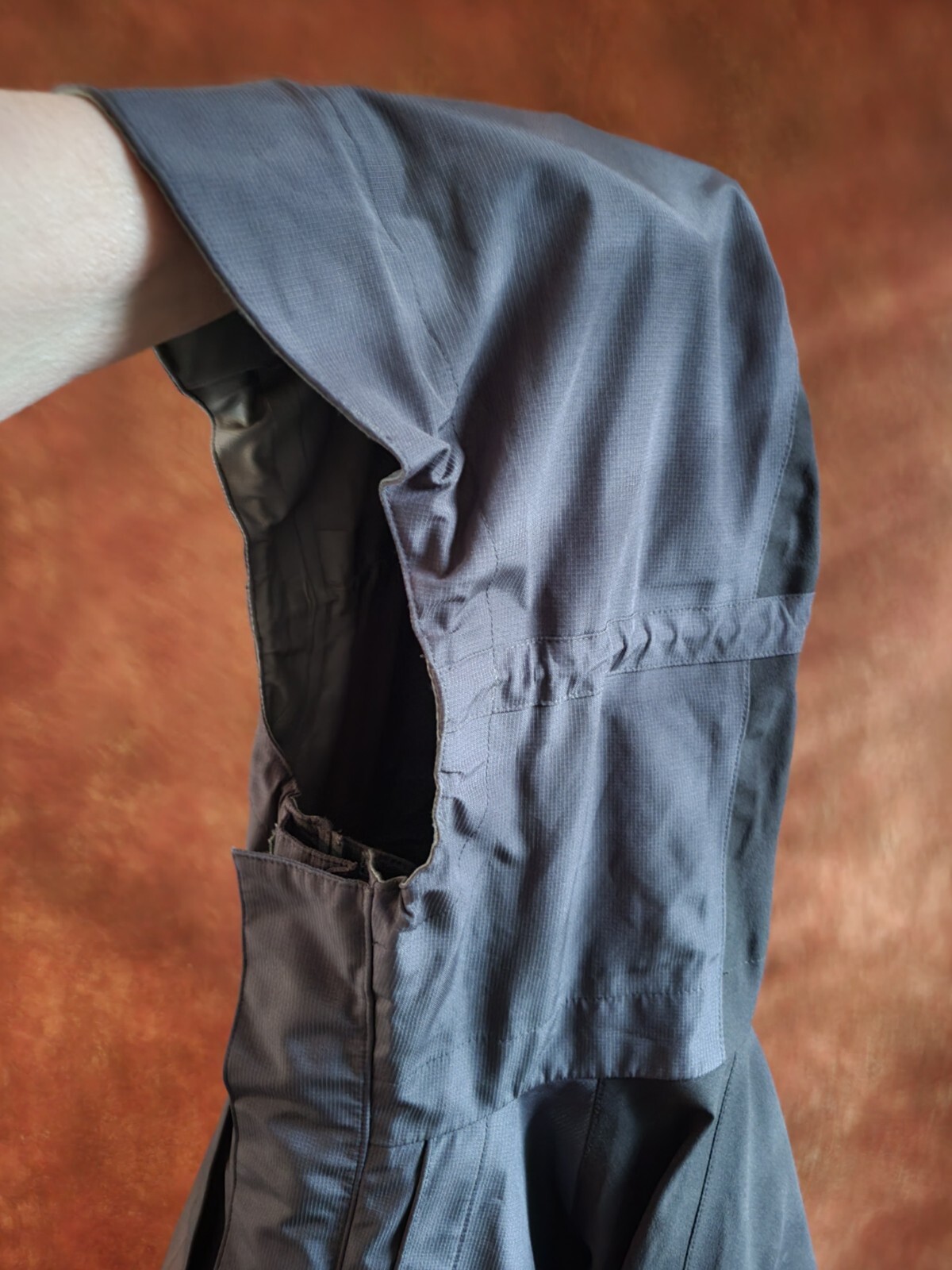 EMS stretch tech Men's Gray Shell Fall Hooded Jac… - image 6