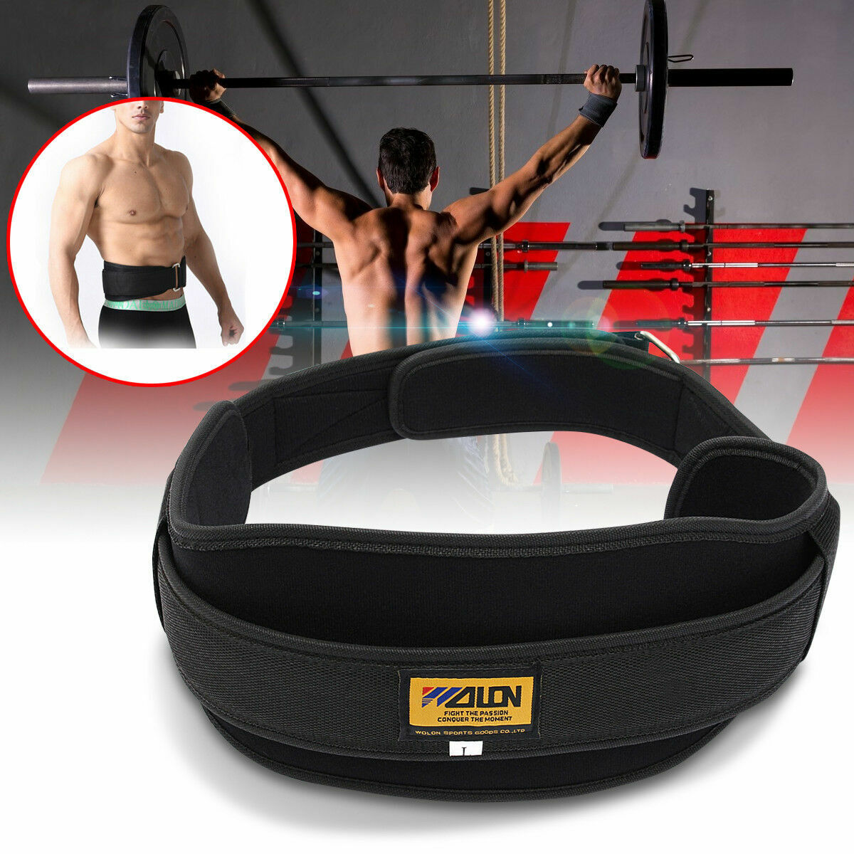 Fitness Memphis Mall Weight-Lifting List price Belt Gym Back Power Pain T Lumber Support