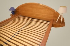 Lit bois plein Celio - Couchage 200 x 160 - sommier lattes inclus