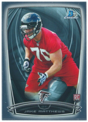 Jake Matthews - Atlanta Falcons - 2014 Bowman Chrome Football - RC - #127