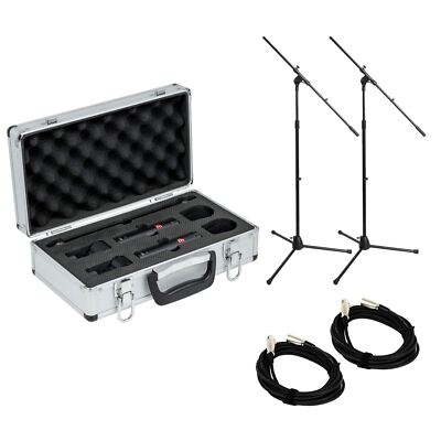 sE Electronics SE8 Stereo Pair Bundle with 2 XLR Cables & 2 Mic Stands